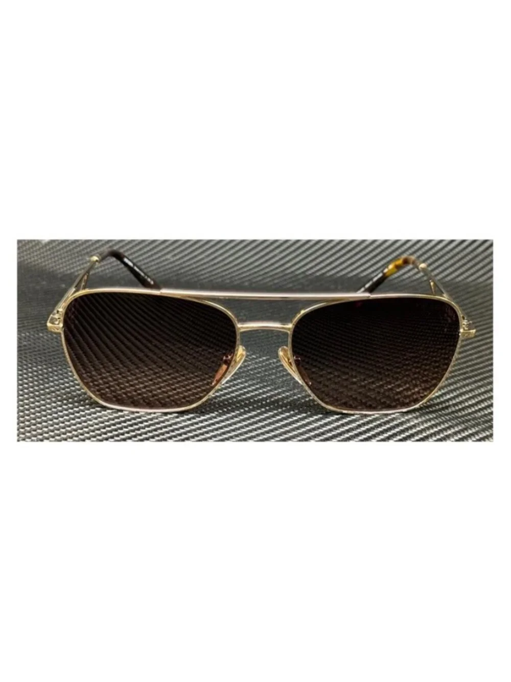 New PRADA Women Pale Gold Sunglasses 59-17-140